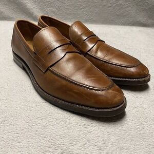 Gravati Arthur Beren Loafer Dress Shoes Brown Leather Handmade Italy 11.5 N